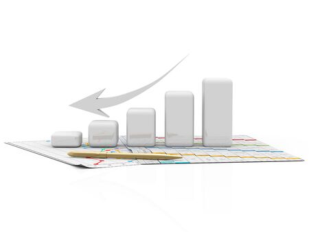 business finance chart, diagram, bar, graphicの写真素材