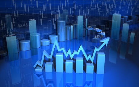 business finance chart, diagram, bar, graphicの写真素材
