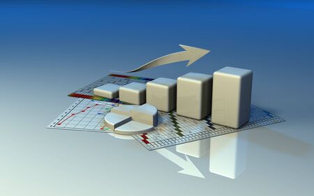 business finance chart, diagram, bar, graphicの写真素材