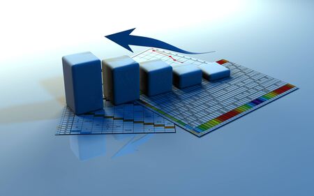 business finance chart, diagram, bar, graphicの写真素材