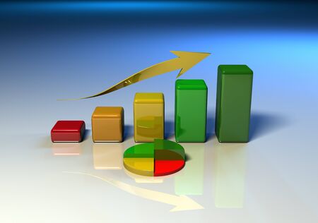 business finance chart, diagram, bar, graphicの写真素材