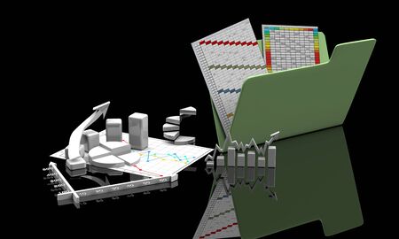 business finance chart, diagram, bar, graphicの写真素材