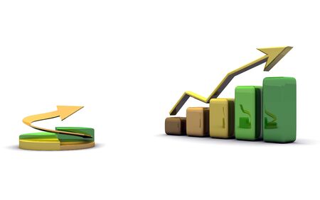 business finance chart, diagram, bar, graphicの写真素材