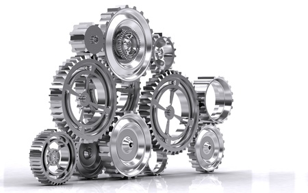 gear machinery and titanium conceptの写真素材