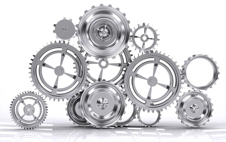 gear machinery and titanium conceptの写真素材