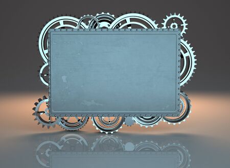gear machinery and titanium conceptの写真素材