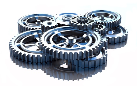 gear machinery and titanium conceptの写真素材