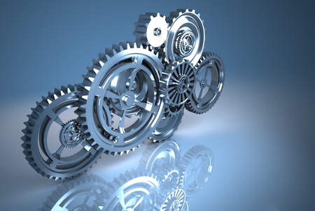 gear machinery and titanium conceptの写真素材