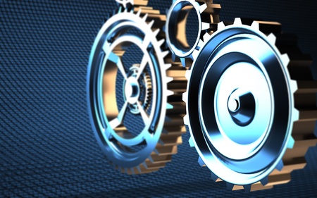 gear machinery and titanium conceptの写真素材