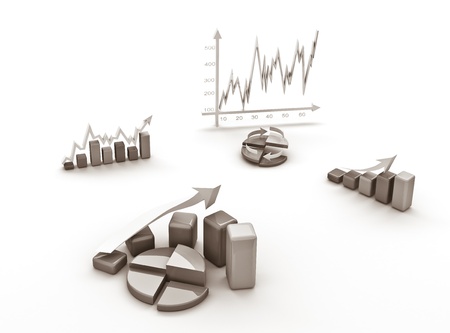 business finance chart, diagram, bar, graphicの写真素材