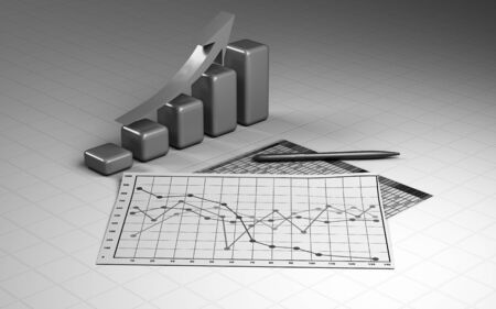 business finance chart, diagram, bar, graphicの写真素材