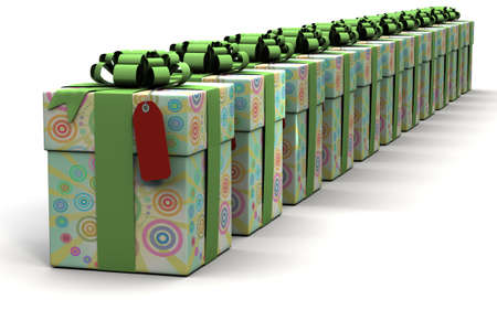 gift boxesの写真素材