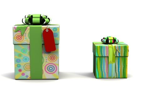 gift boxesの写真素材