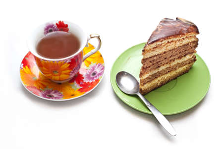 tea with cakeの写真素材