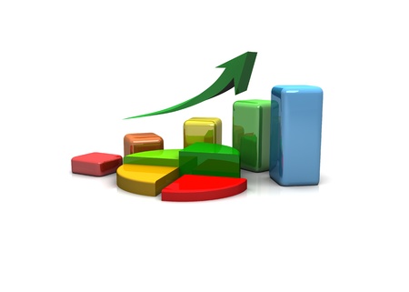 business graph, chart, diagramの写真素材