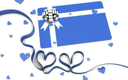 valentine gift cardの写真素材