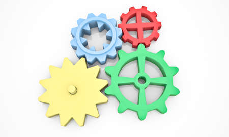 gear machinery and titanium conceptの写真素材
