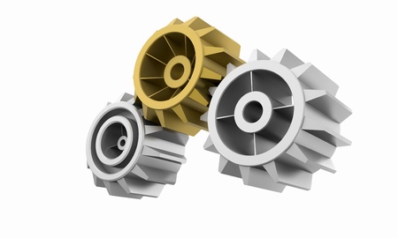 gear machinery and titanium conceptの写真素材