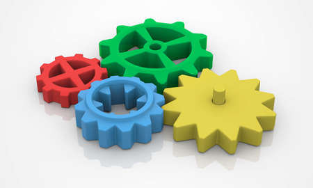 gear machinery and titanium conceptの写真素材