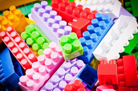 plastic toy bricks