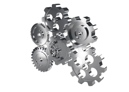gear machinery and titanium conceptの写真素材