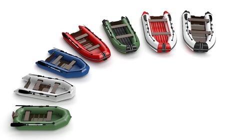 inflatable boatsの写真素材