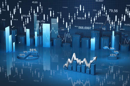 business finance chart, diagram, bar, graphic の写真素材