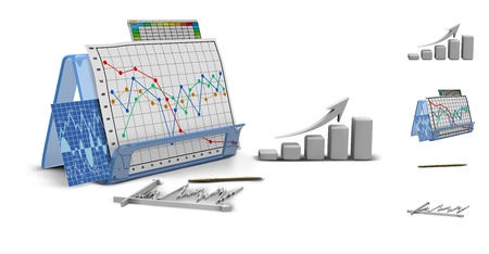 business finance chart, diagram, bar, graphic のイラスト素材