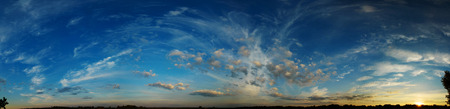 Sunset sky panoramaの写真素材
