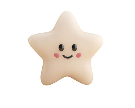 little cute smiling shapes on color backgroundの写真素材