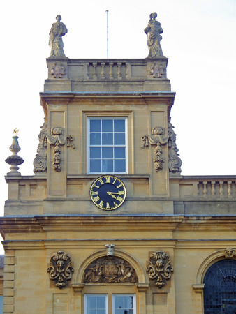 Trinity college chapel tower and clock one of the Oxford University collegesのeditorial素材