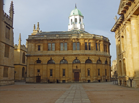 The Sheldonian Theatre in Oxford designed by Sir Christopher Wren completed in 1669. Today a venue for concerts but also used for the degree ceremonies for university students and other university ceremoniesのeditorial素材