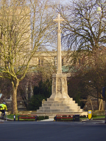 a war memorial in Saint Giles' in the centre of Oxford commemorating the soldiers who died in the warsのeditorial素材