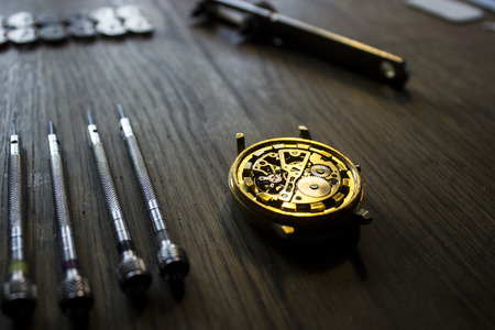 mechanical watch repairの写真素材