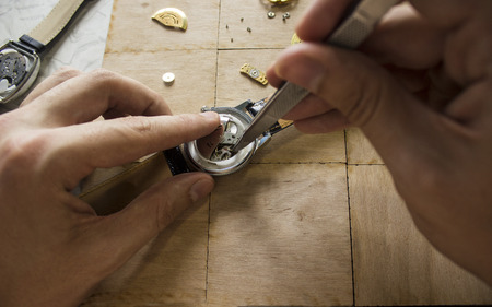 mechanical watch repairの写真素材