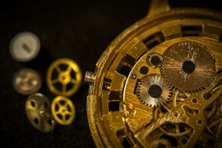 The process of repair of mechanical watchesの写真素材