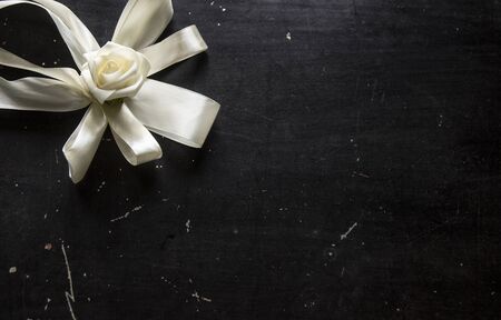 White flowers on a black background, roses