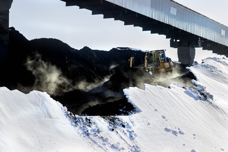 Excavator is working, dirty job, industrialの写真素材