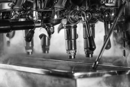 Coffee machine, close upの写真素材