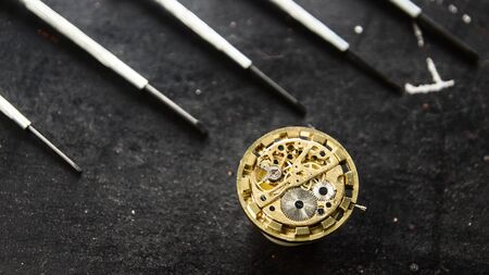 Mechanical watch repairの写真素材