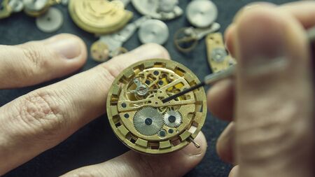Mechanical watch repairの写真素材