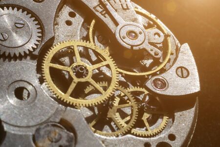 Mechanical watch repair, watchmaker's workshopの写真素材