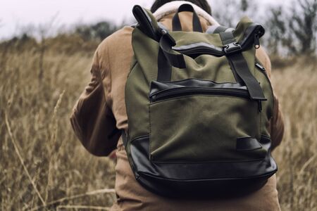 Green back, outdoor, close upの写真素材