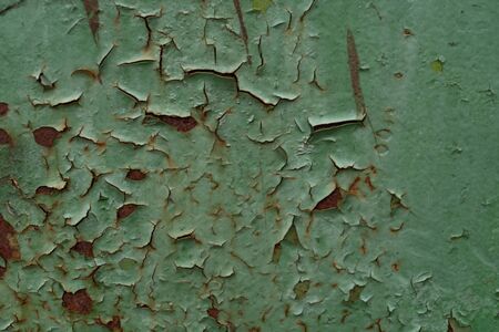 Vintage background from old green paint, retro styleの写真素材