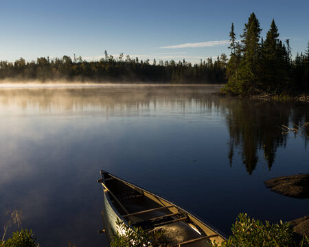 View of a Boundary Waters Lakeの写真素材