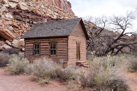 Schoolhouse at Fruita, Utahの写真素材