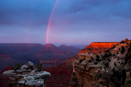 Sunset at Yavupai Point in the Grand Canyonの写真素材