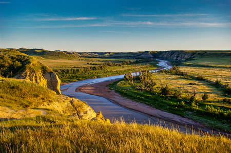 North Dakota Badlandsの写真素材