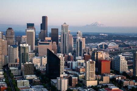 Seattle Skylineの写真素材