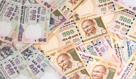 Indian currency notes Rupees